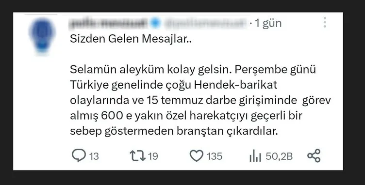 'Garson’da ikinci dalga: Özel Harekat, İstihbarat ve Terör’de FETÖ temizliği