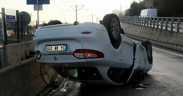 Samsun’da otomobil takla attı: 1 yaralı