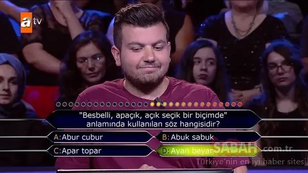 Kim Milyoner Olmak İster? 771. Bölüm tüm soru ve cevapları