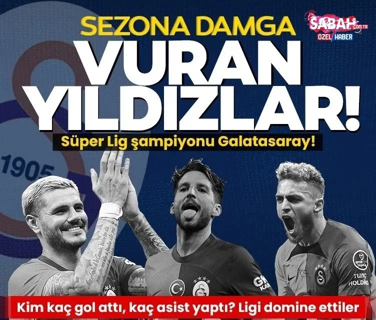 Şampiyon Galatasaray’da sezona damga vuran oyuncular