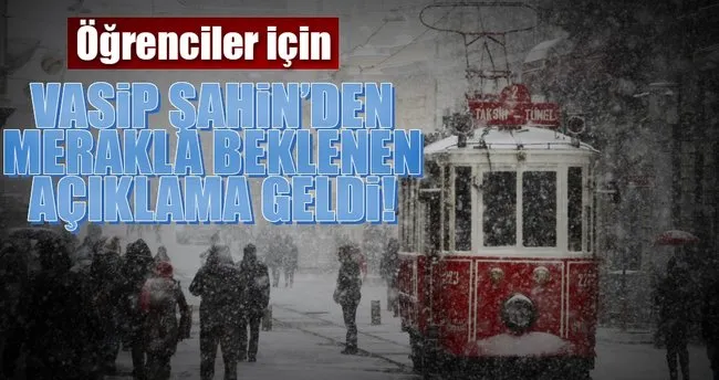 İstanbul Valisi Vasip Şahin’den flaş açıklama
