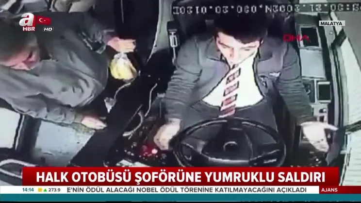 Halk otobüsü şoförüne yumruklu saldırı!