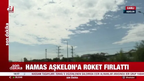 Canlı yayında füzeli saldırı: Hamas Aşkelon'a roket fırlattı! Demir Kubbe devreye girdi | Video
