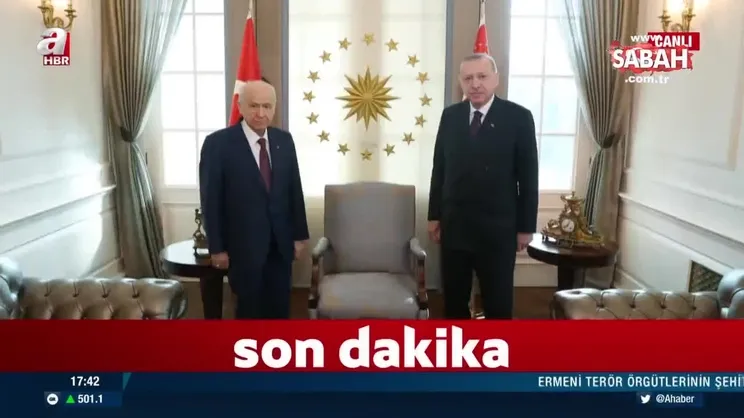 Son dakika: Başkan Erdoğan ile Devlet Bahçeli görüşüyor | Video