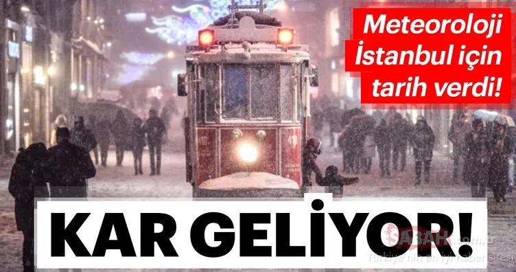 Meteoroloji’den son dakika hava durumu ve kar yağışı uyarısı geldi! İstanbul’a kar geliyor…