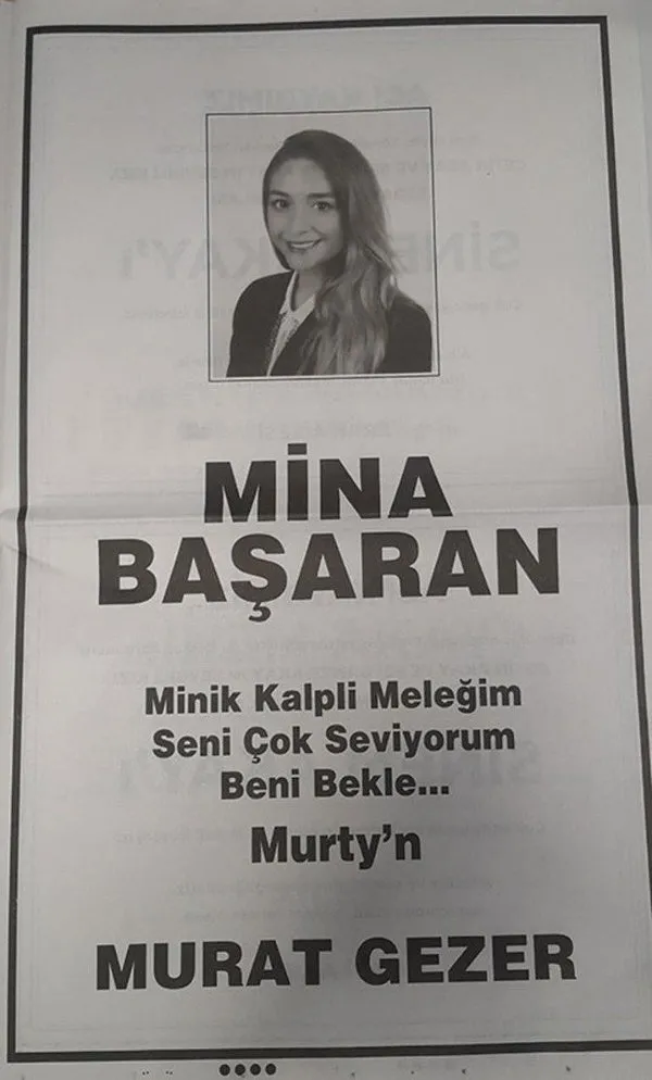 Mina Başaran yaşasaydı yarın Murat Gezer ile evlenecekti