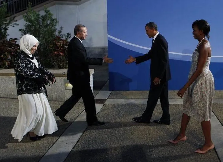 Obamalar kapıda karşıladı