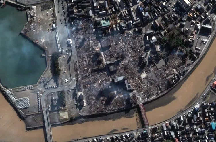 Japonya deprem felaketinde son durum! Uydu görüntüleri ortaya çıktı…