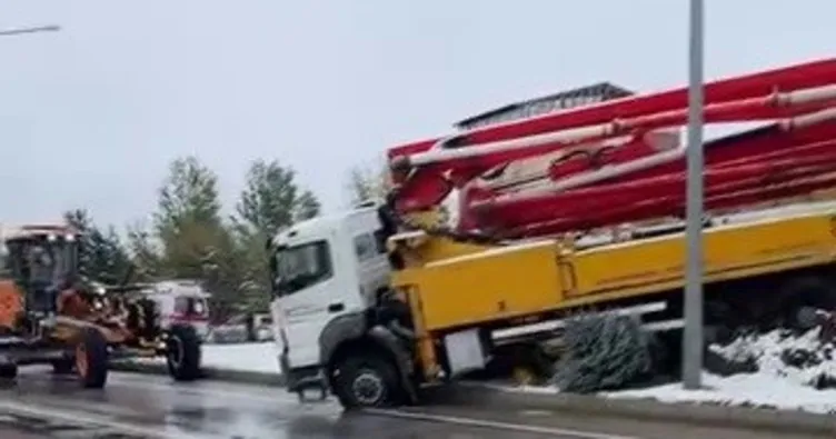Kar yağışı trafik kazalarına neden oldu