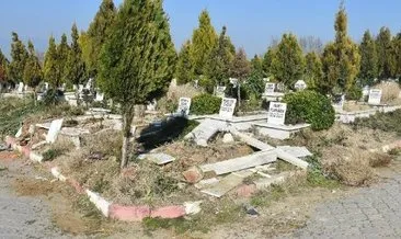 Manisa’da mezarlıklara çirkin saldırı