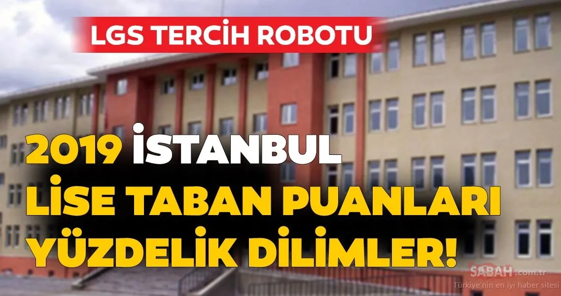 Istanbul Lise Taban Puanlari Ve Yuzdelik Dilimleri 2019 Meb Lgs Tercih Robotu Ile Istanbul Lise Taban Puanlari Listesi Egitim Haberleri