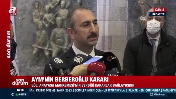 SON DAKİKA: Adalet Bakanı Gül'den İçişleri Bakanı Soylu'nun annesine hakaret eden şüpheli hakkında flaş açıklama | Video