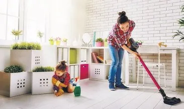 Stresinizi evinizi temizleyerek atın