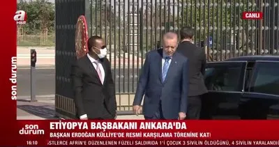 Başkan Erdoğan karşıladı: Etiyopya Başbakanı Ankara’da | Video