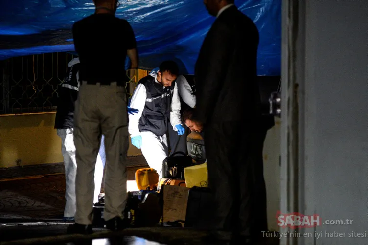 Konsoloslukta arama bitti! Polislerin üzerinde kırmızı lekeler