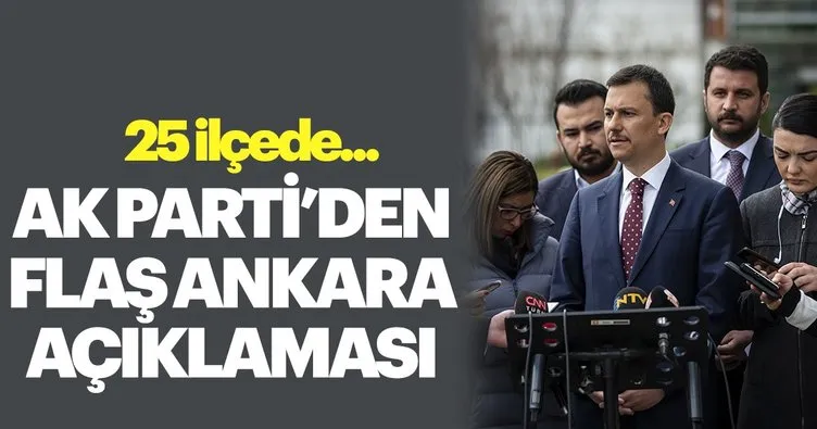AK Parti'li Şahin: Ankara İl Seçim Kurulu'na yeniden müracaat edeceğiz