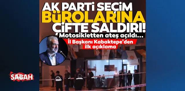 AK Parti’nin Bahçelievler ve Kocasinan’daki seçim bürolarına silahlı saldırı gerçekleşti! AK Parti’nin Bahçelievler ve Kocasinan’daki seçim bürolarına silahlı saldırı gerçekleşti!