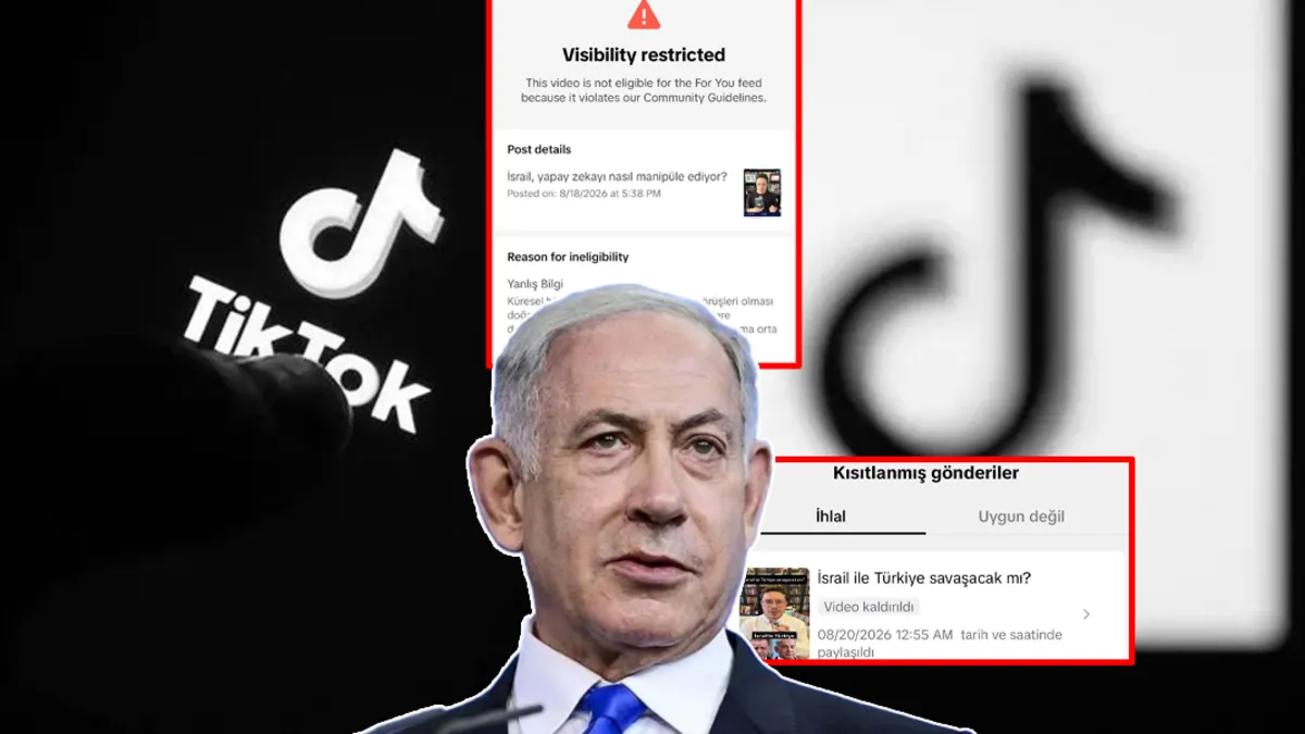 TikTok Katil İsrail'in kontrolünde mi? Katil Netanyahu ve siyonist çetenin yapay zeka ve sosyal medya oyunu haber görseli