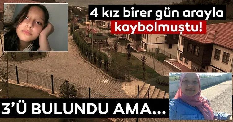 Trabzon’daki kayıp 4 kızdan 3’ü bulundu