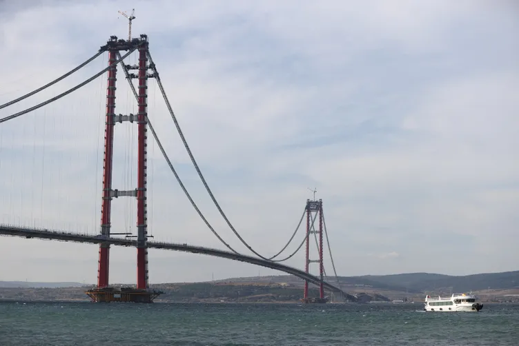 Son dakika | Açılışına 10 gün kala Çanakkale Köprüsü'nde muhteşem detay! Denizin altında...