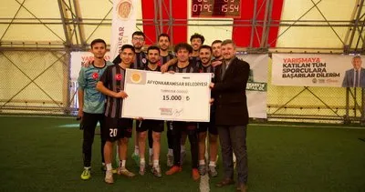 Afyonkarahisar’da ödüllü futbol turnuvası sona erdi