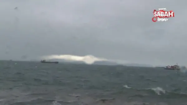 Kartal'da kuvvetli rüzgar nedeniyle Panama bayraklı kargo gemisi sürüklendi | Video
