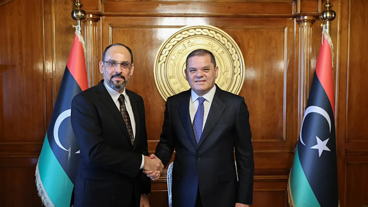 Libya'da kritik görüşme: MİT Başkanı Kalın, Dibeybe ile bir araya geldi