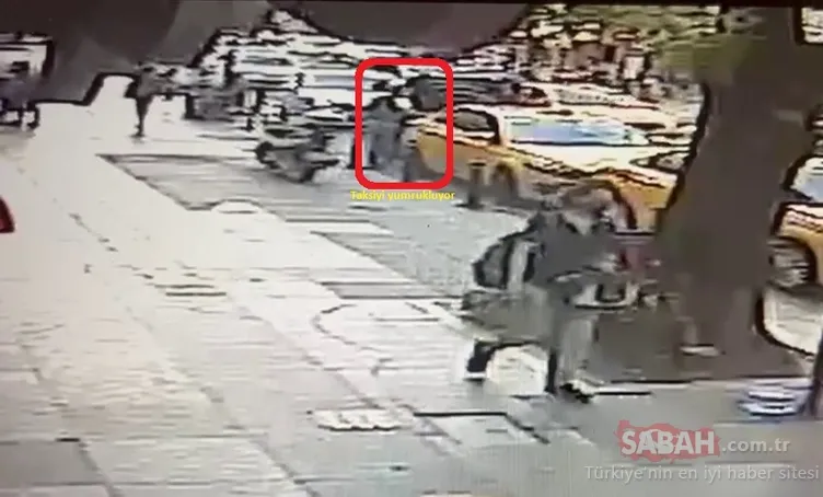 Can Atay’ın taksi kavgası! Çarptığı aracı böyle yumrukladı