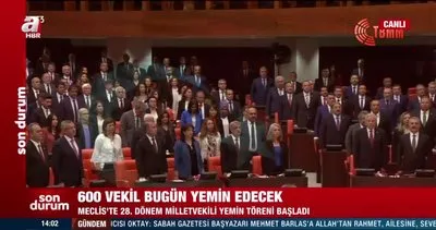 HDP’liler, Meclis açılışında İstiklal Marşı’nı okumadı | Video