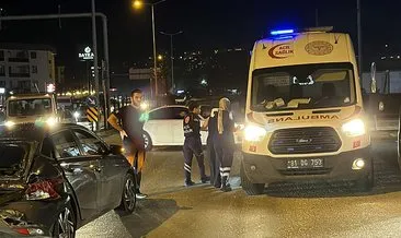 Düzce’de kırmızı ışıkta duran otomobile kamyon çarptı: 2 kişi yaralandı! #duzce
