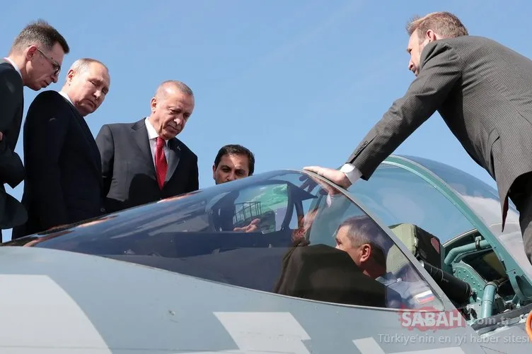 Başkan Erdoğan, görünmez uçak SU-57’yi  yakından incelemişti! İşte SU-57’nin dikkat çeken özellikleri...