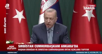 Son dakika: Sırbistan ile anlaşmalar imzalandı! Başkan Erdoğan’dan önemli açıklamalar | Video