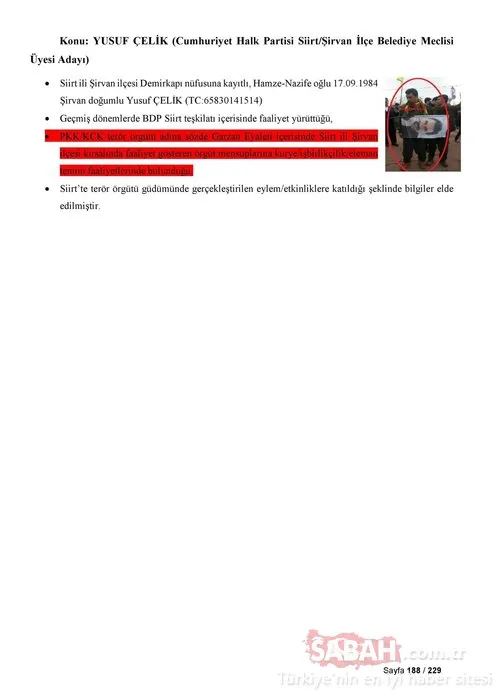 İşte CHP, Saadet Partisi ve İYİ Parti'nin PKK ile bağlantılı adayları!