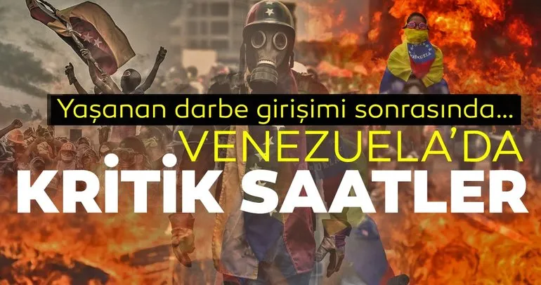 Venezuela darbe girişimine karşı direniyor! ABDden tahrik eden açıklamalar...