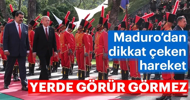 Maduro’dan dikkat çeken hareket! Türk bayrağını yerde görür görmez...