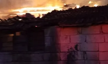 Hatay'da metruk ev alevlere teslim oldu! Yangın güçlükle söndürüldü #hatay