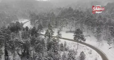 Kazdağları’nda kar manzarası böyle görüntülendi | Video