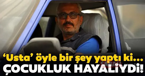 Bursalı usta çocukluk hayali olan arabayı kendisi yaptı!