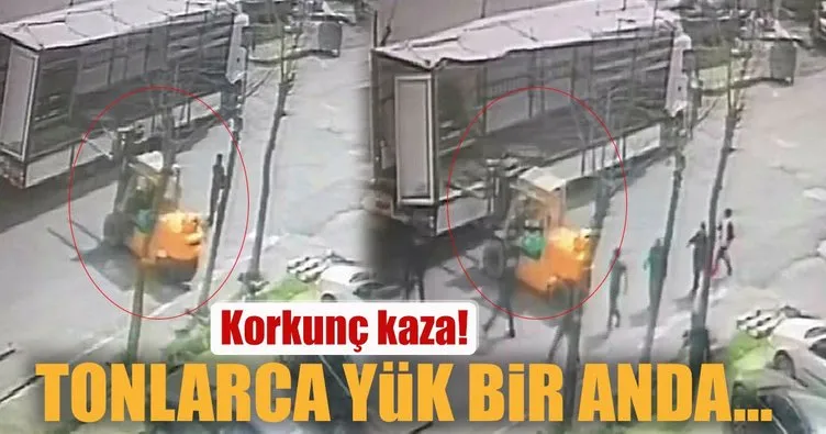 Son dakika: İstanbul Beylikdüzü’nde korkunç kaza: 4 tonluk makine işçinin üzerine devrildi