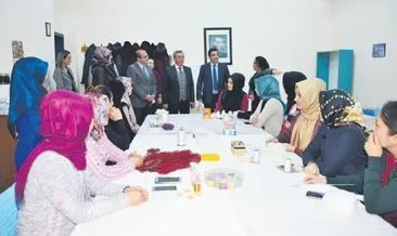 Başkan Çetin, Hanım Evleri’ni ziyaret etti