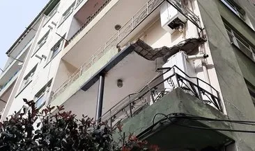 İstanbul’da çöken balkon mahallede paniğe neden oldu