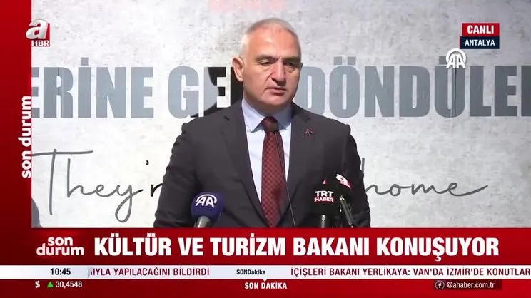 Kültür ve Turizm Bakanı Mehmet Nuri Ersoy'dan önemli açıklamalar | Video
