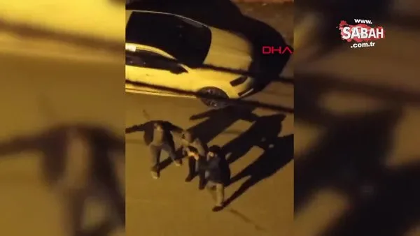 Hırsızlık şüphelisini sokak ortasında tekme tokat dövdüler | Video