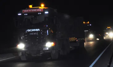 Suriye sınırına askeri araç sevkiyatı