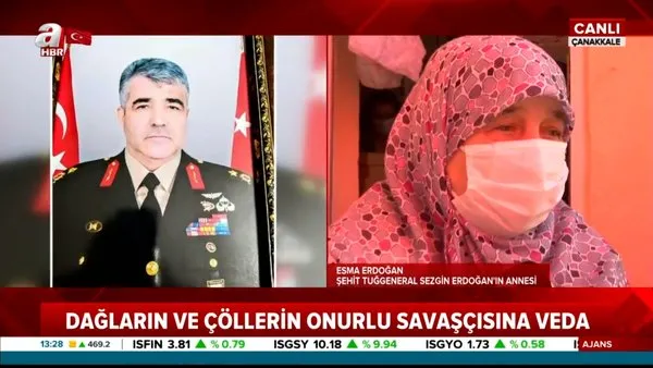 Son dakika haberi: Şehit Tuğgeneral Sezgin Erdoğan'ın annesi Esma Erdoğan A Haber'e konuştu | Video
