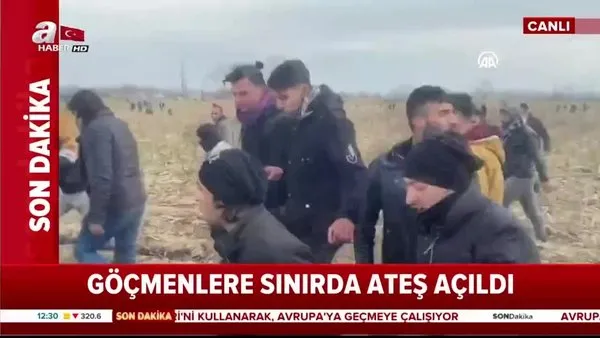 Yunanistan sınırında ırkçı Yunanlılar göçmenlere ateş açtı! Dehşet anları kamerada | Video