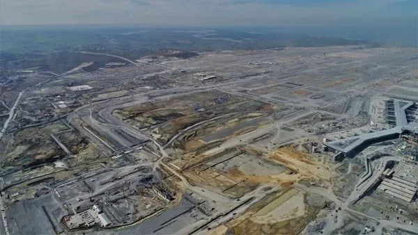 3. Havalimanı inşaatında yükselen yeni yapı merak uyandırdı