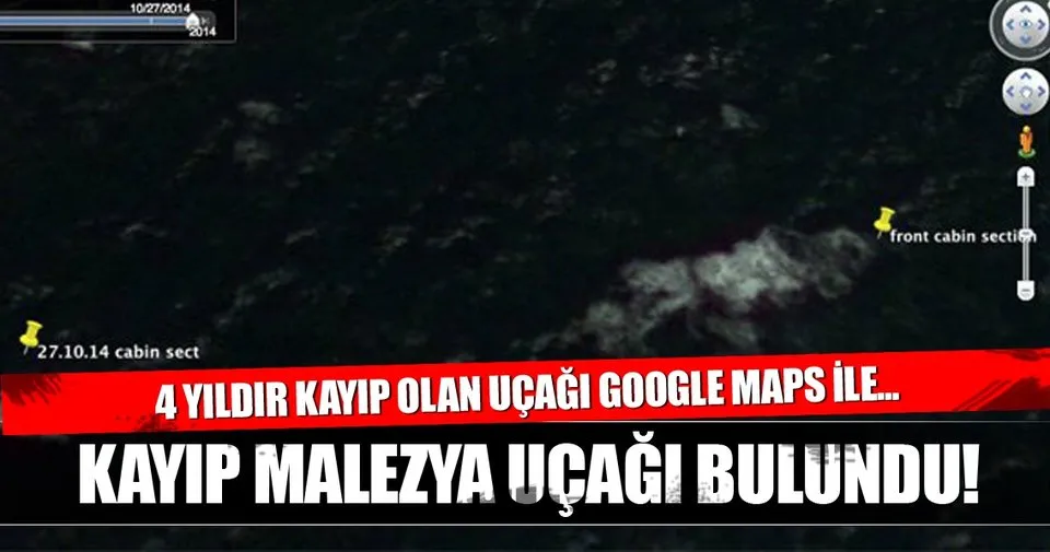 malezya ucagini google maps buldu