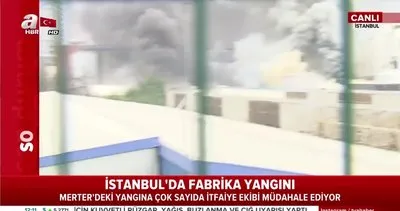 İstanbul Güngören’de fabrika yangını