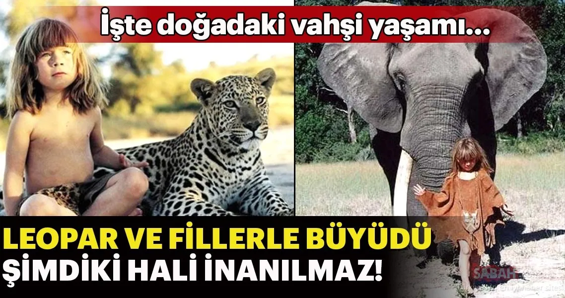 Leopar ve fillerle büyüyen kız çocuğunun şimdiki hali… Son Dakika